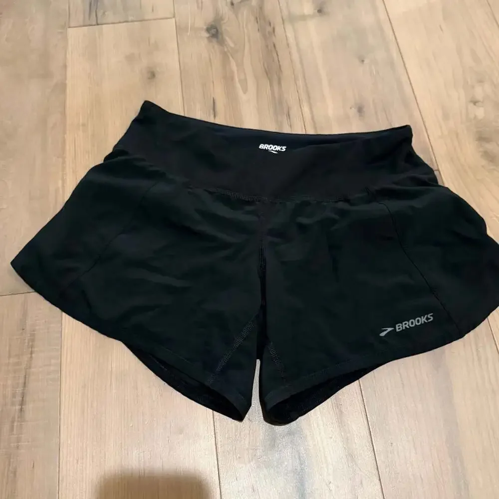 Brooks Chaser Running Shorts Size S Black